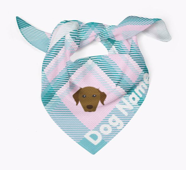 Personalized Tartan Dog Bandana for {dogsName}